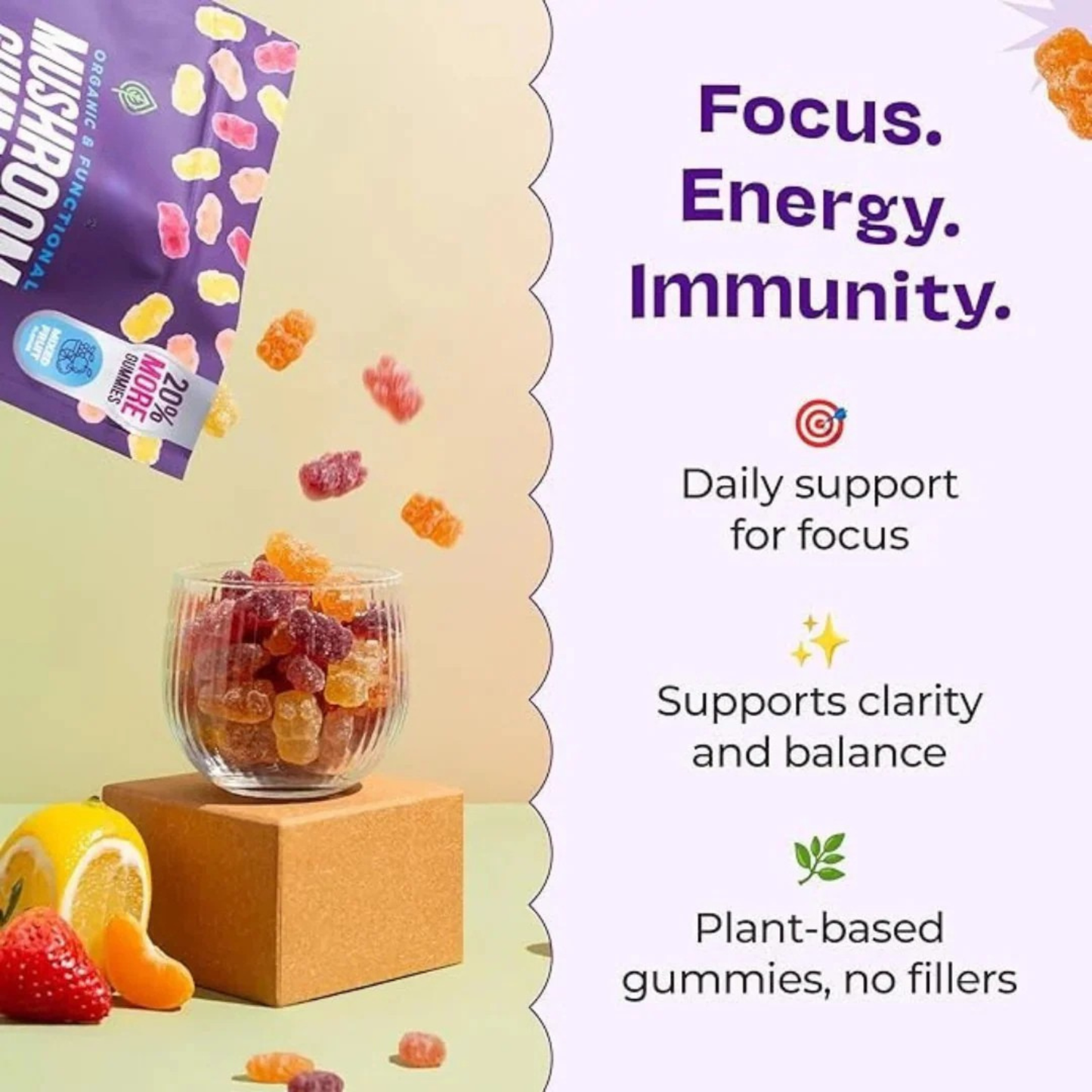 WellFitAura™ Mushroom Gummies